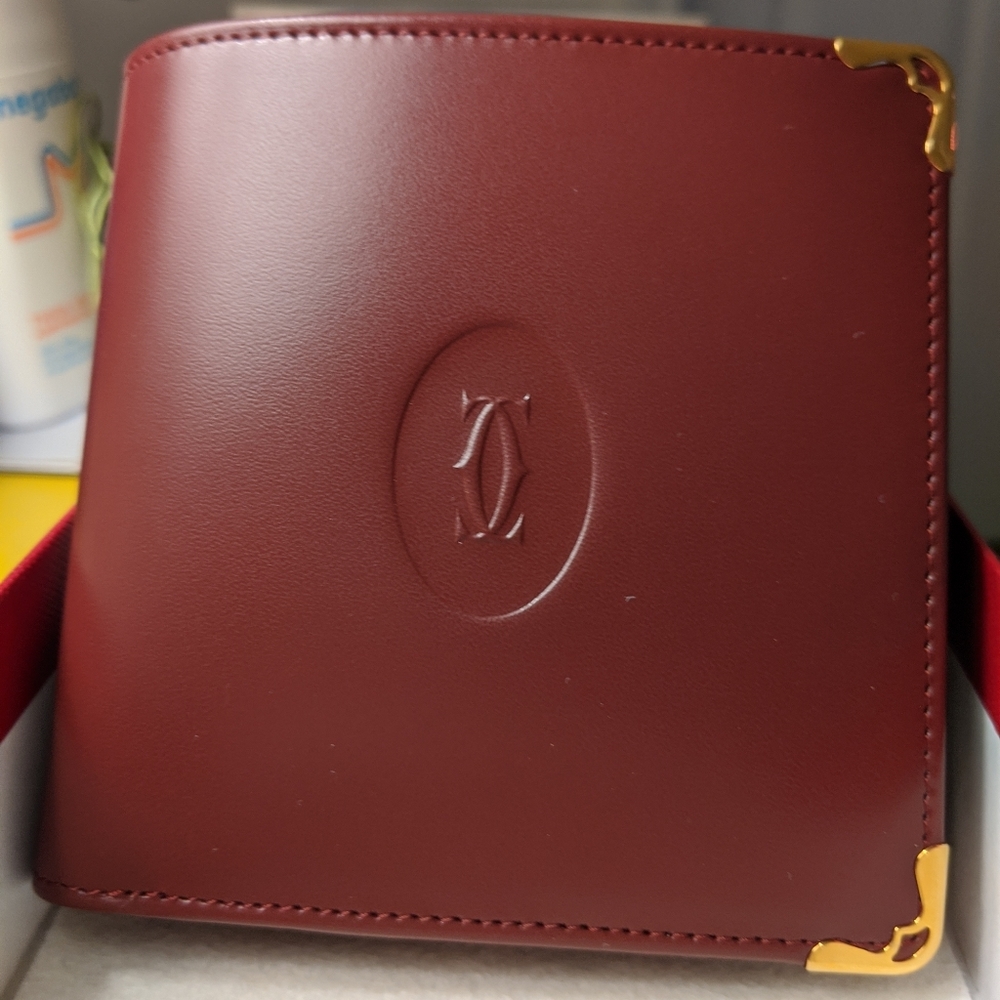 Cartier Oxblood Leather Wallet